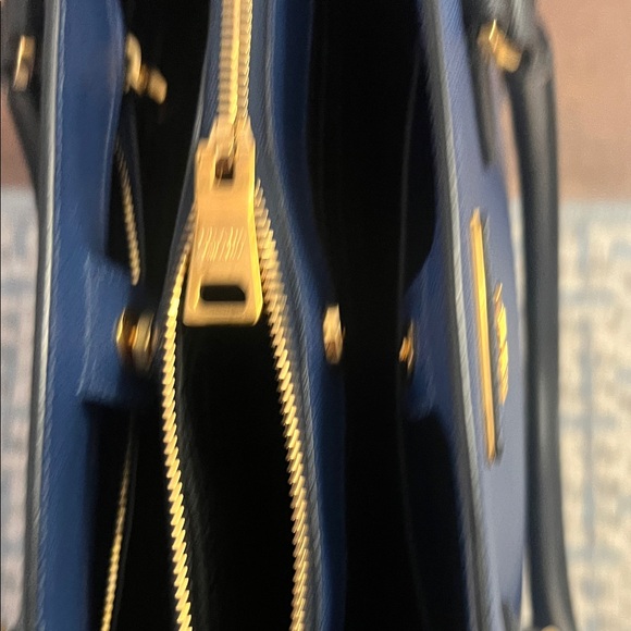 Prada Dark Blue Leather Satchel - Picture 9 of 11